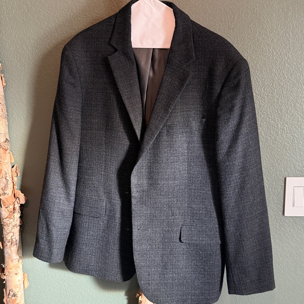 Kenneth Cole Charcoal Gray Blazer